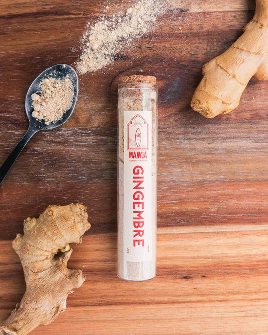 épices Mawja gingembre tube verre cuisine